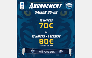 Votre abonnement US Laval Basket 2025-2026 est disponible !