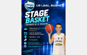 STAGES BASKET – VACANCES DE LA TOUSSAINT