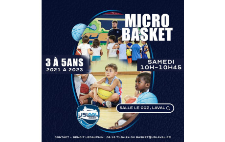 NOUVEAUTE : L'US Laval Basket lance le MicroBasket