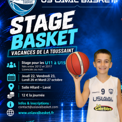STAGES BASKET – VACANCES DE LA TOUSSAINT